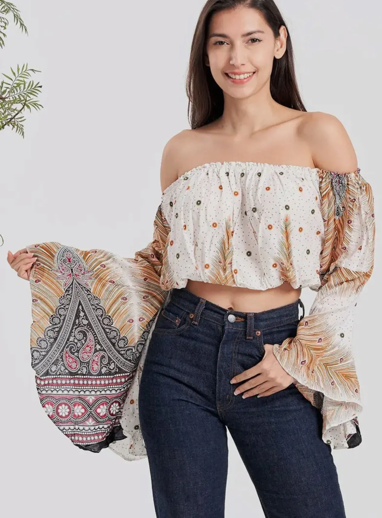 Off Shoulder Bohemian Summer Top