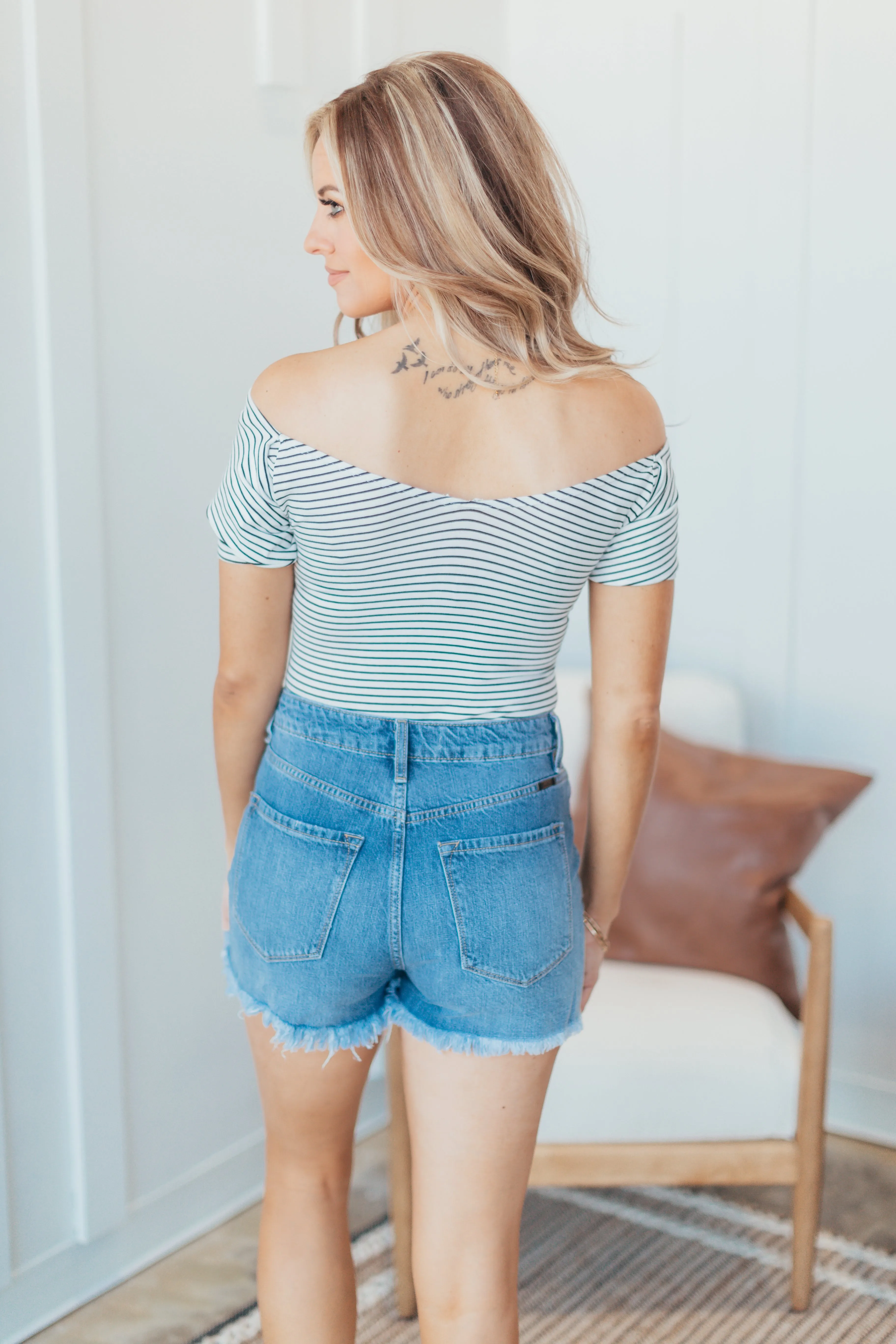 Off Shoulder Wrap Bodysuit - Blake