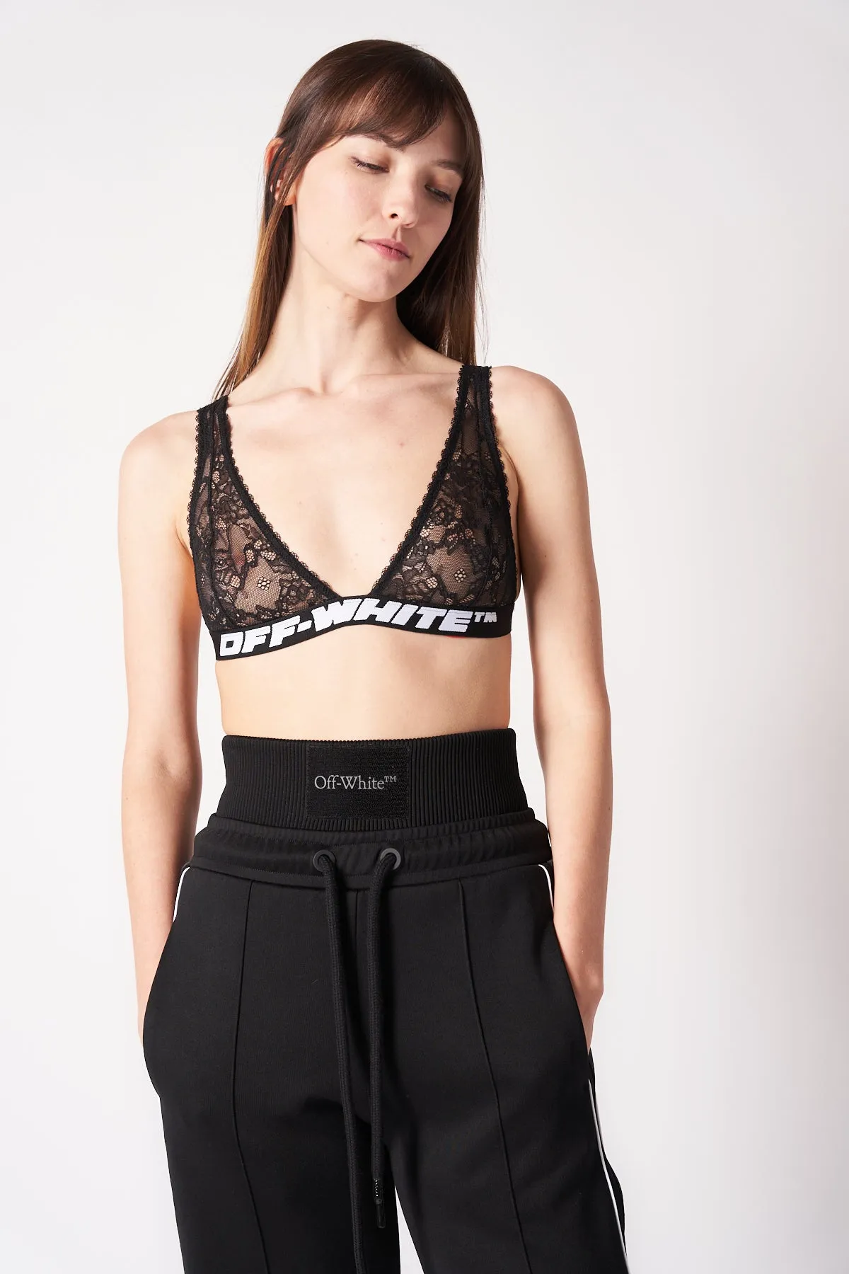 OFF-WHITE | LOGO BAND LACE BRA