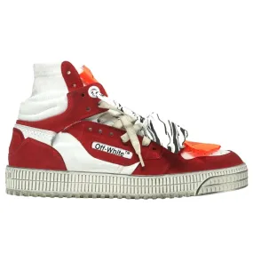 Off-White Men's Red Leather Trainers OMI-65E20-LEA-0020125