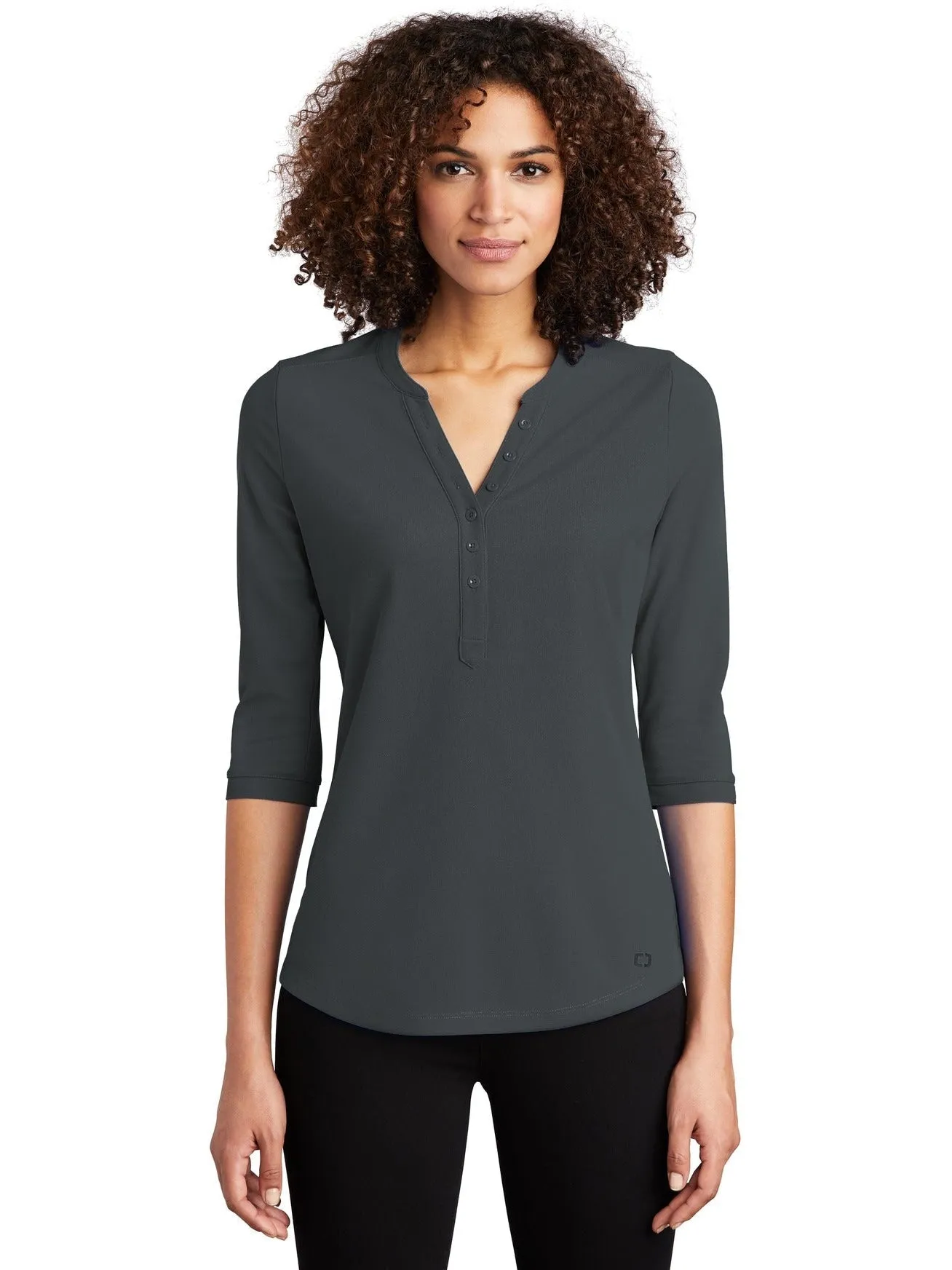 OGIO Ladies Jewel Henley