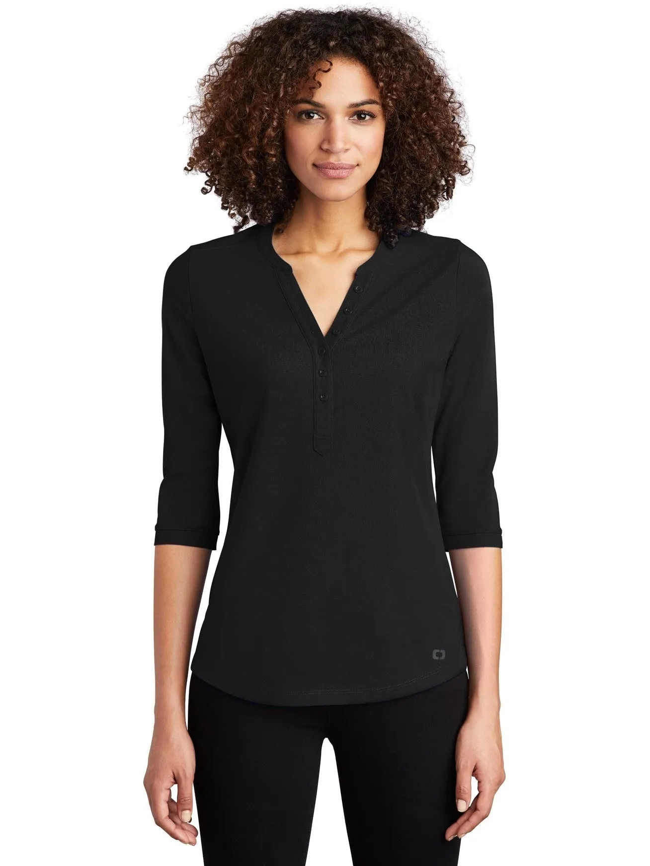 OGIO Ladies Jewel Henley