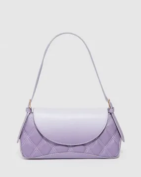 Ombre Lilac Sian Quilted Shoulder Bag