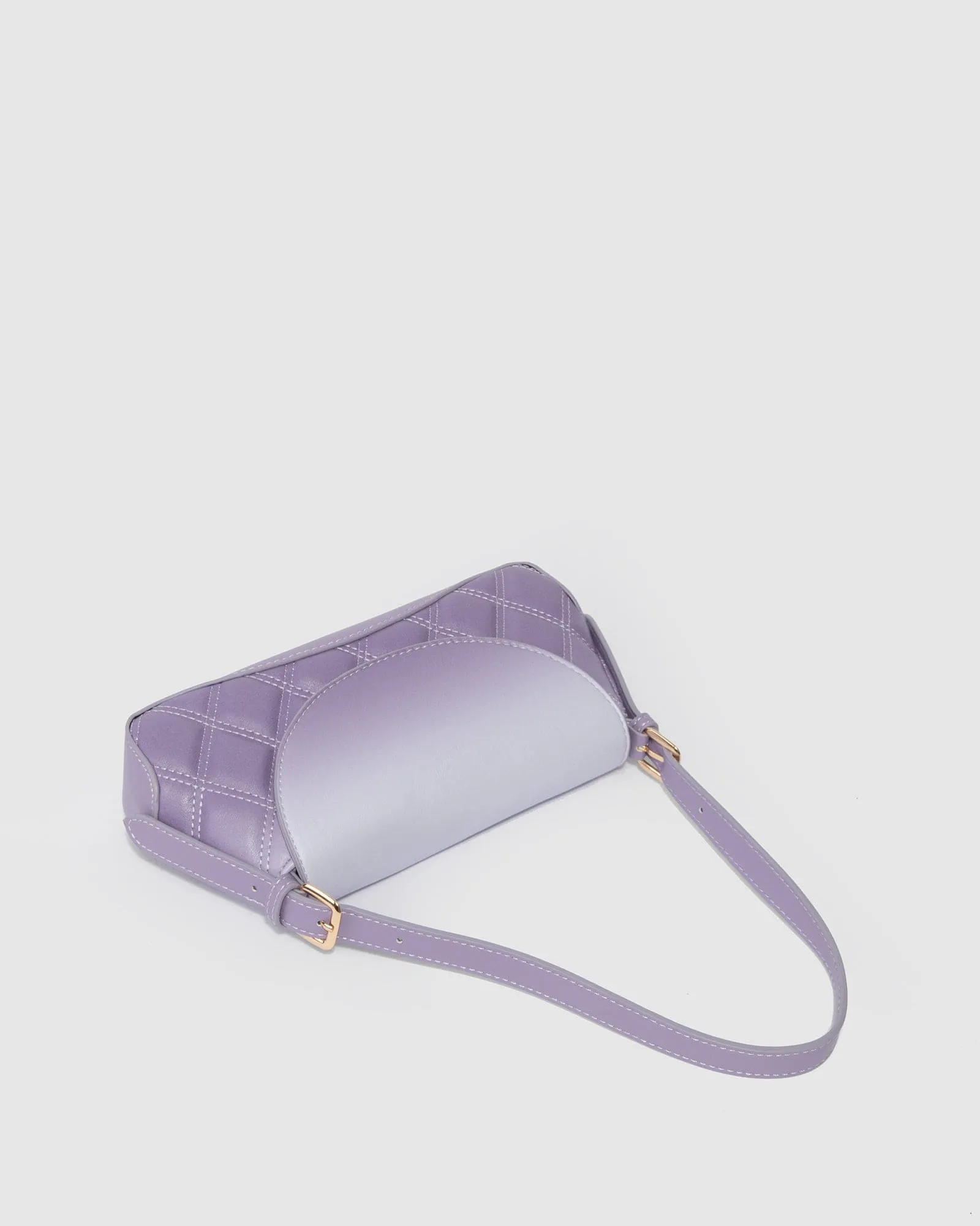 Ombre Lilac Sian Quilted Shoulder Bag