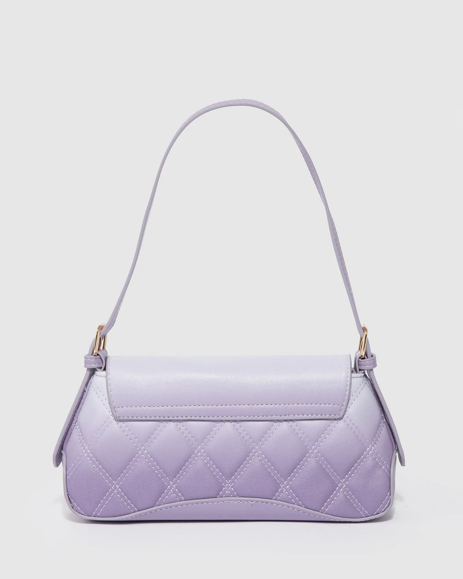 Ombre Lilac Sian Quilted Shoulder Bag