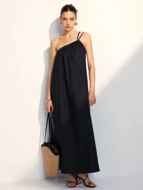 One Shoulder Backless Long Dress