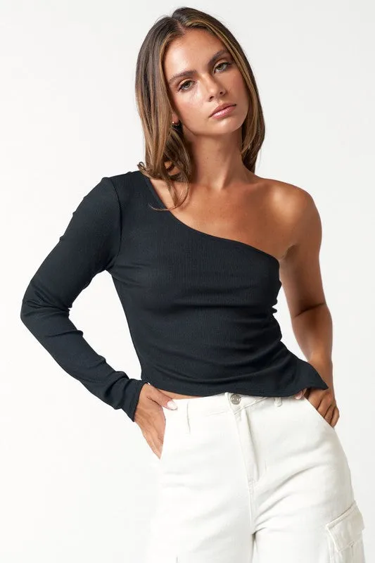 One Shoulder Top asymmetrical.