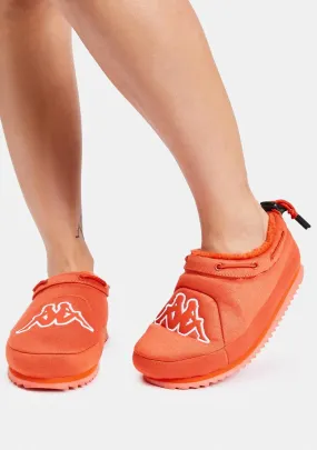 Orange Logo Slip-On Sneaker Mules