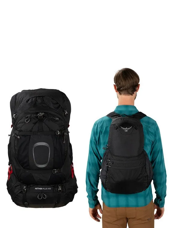 Osprey AETHER PLUS 85 Backpack with rain cover - Best Backpack for Hikers 