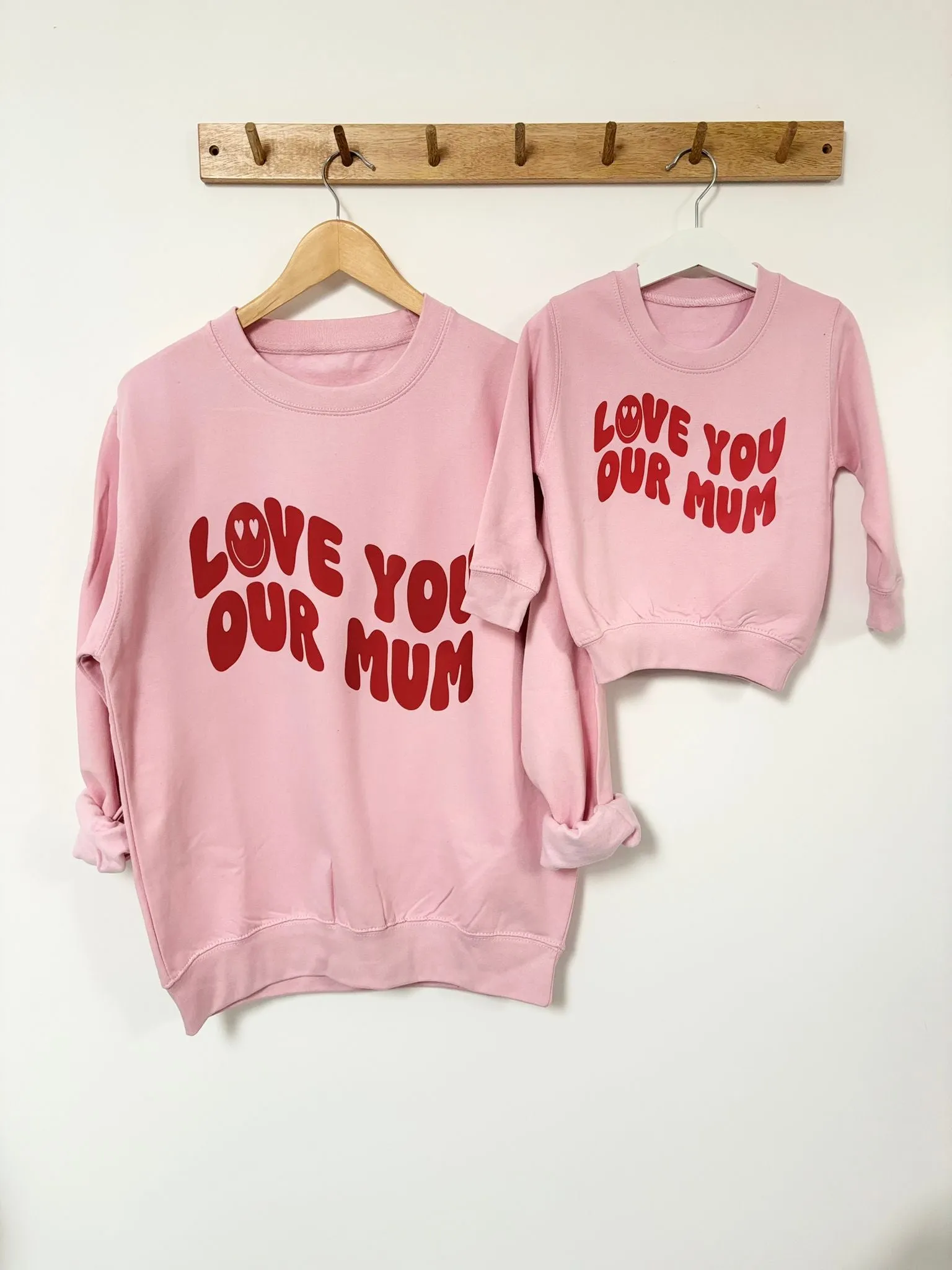 Albie oversized sweatshirt for adults - pink cherry.