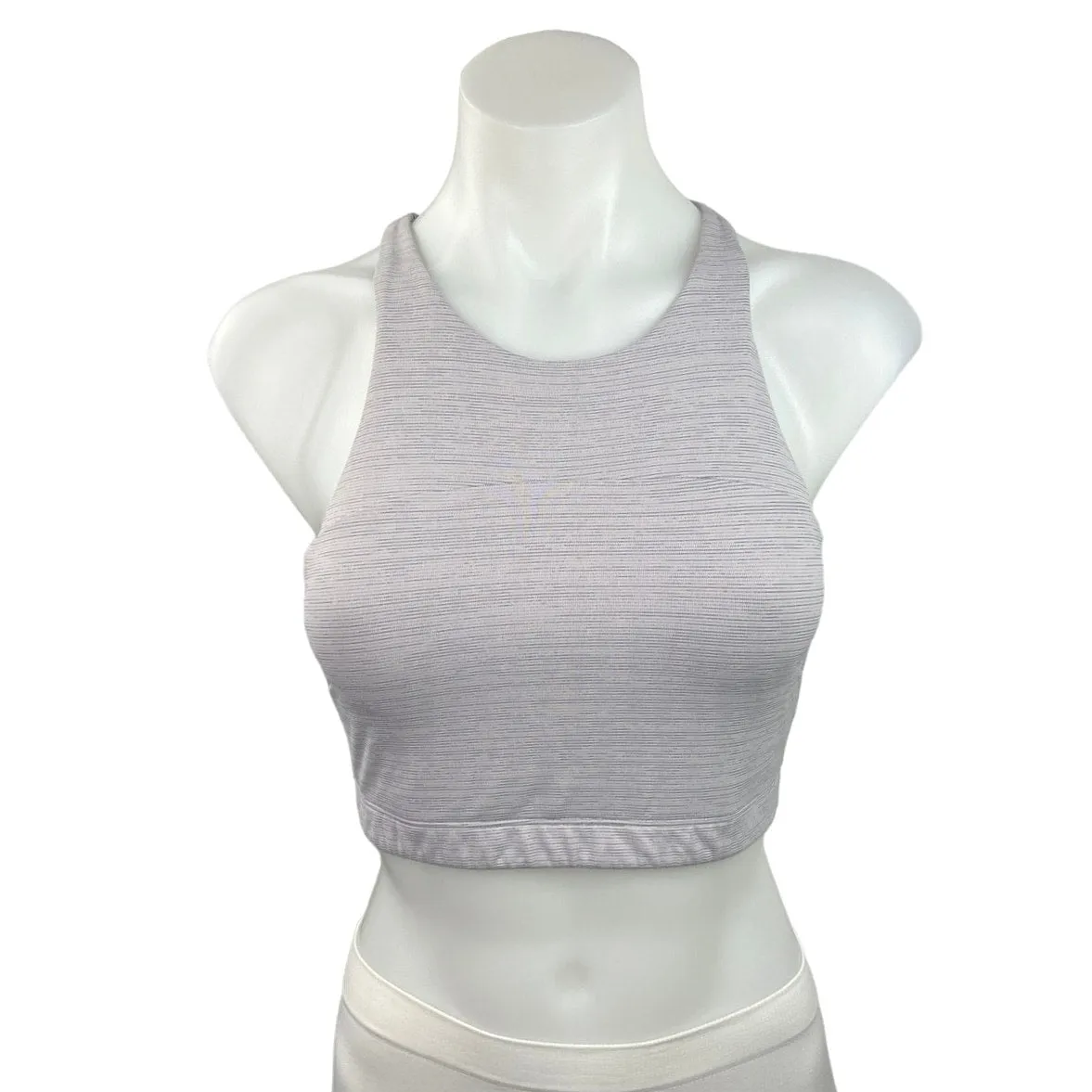 Outdoor Voices Purple Pastel High Neck Racerback Yoga Athletic Sports Bra Sz XS