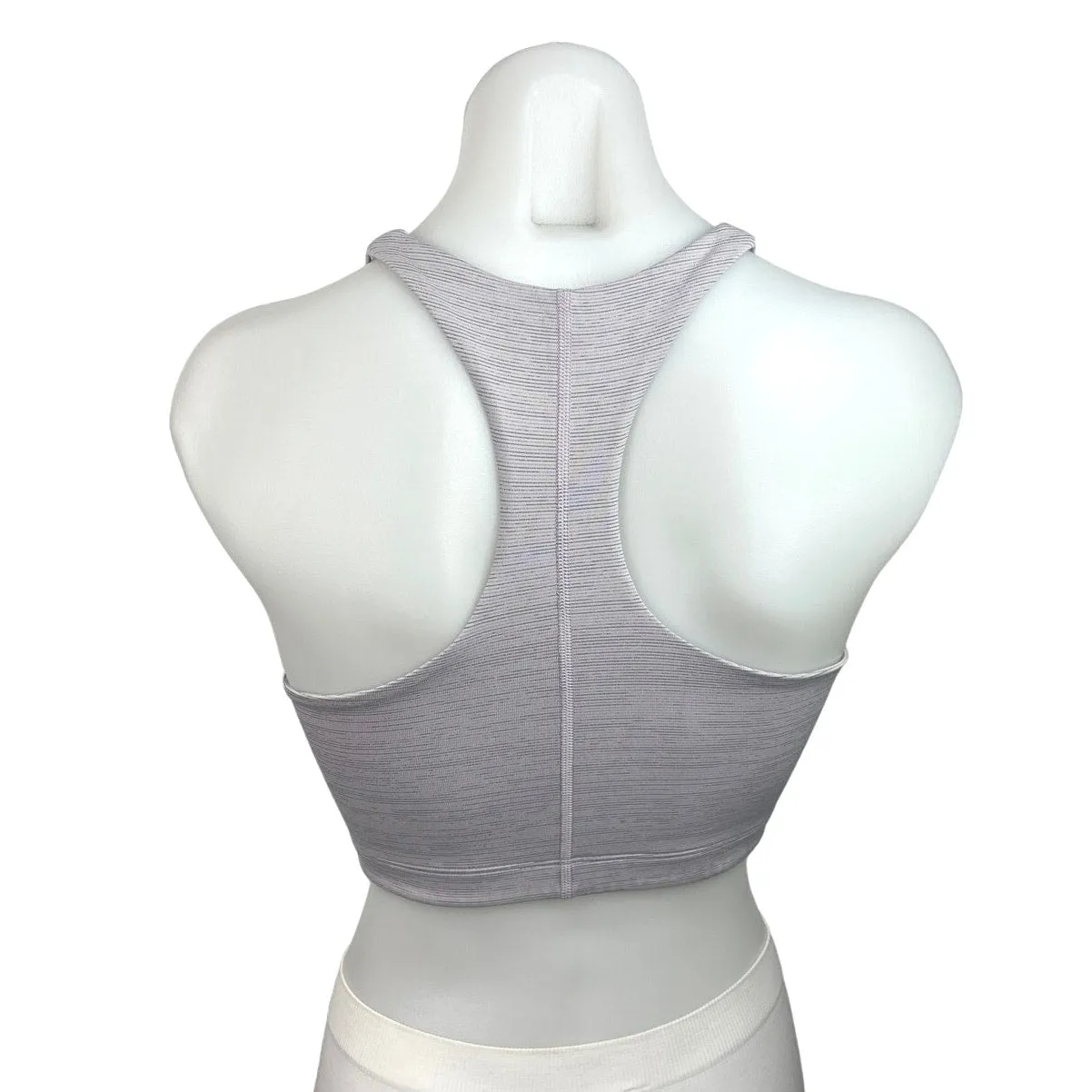 Outdoor Voices Purple Pastel High Neck Racerback Yoga Athletic Sports Bra Sz XS