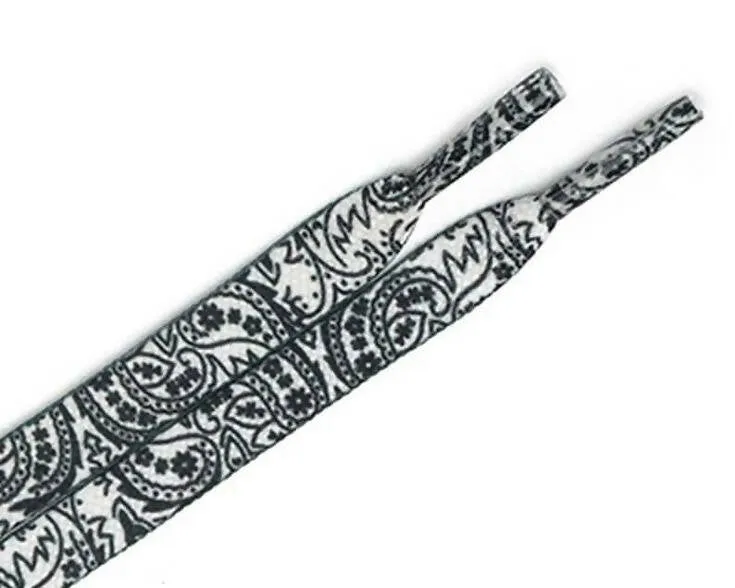 Paisley Bandana Style Flat Laces