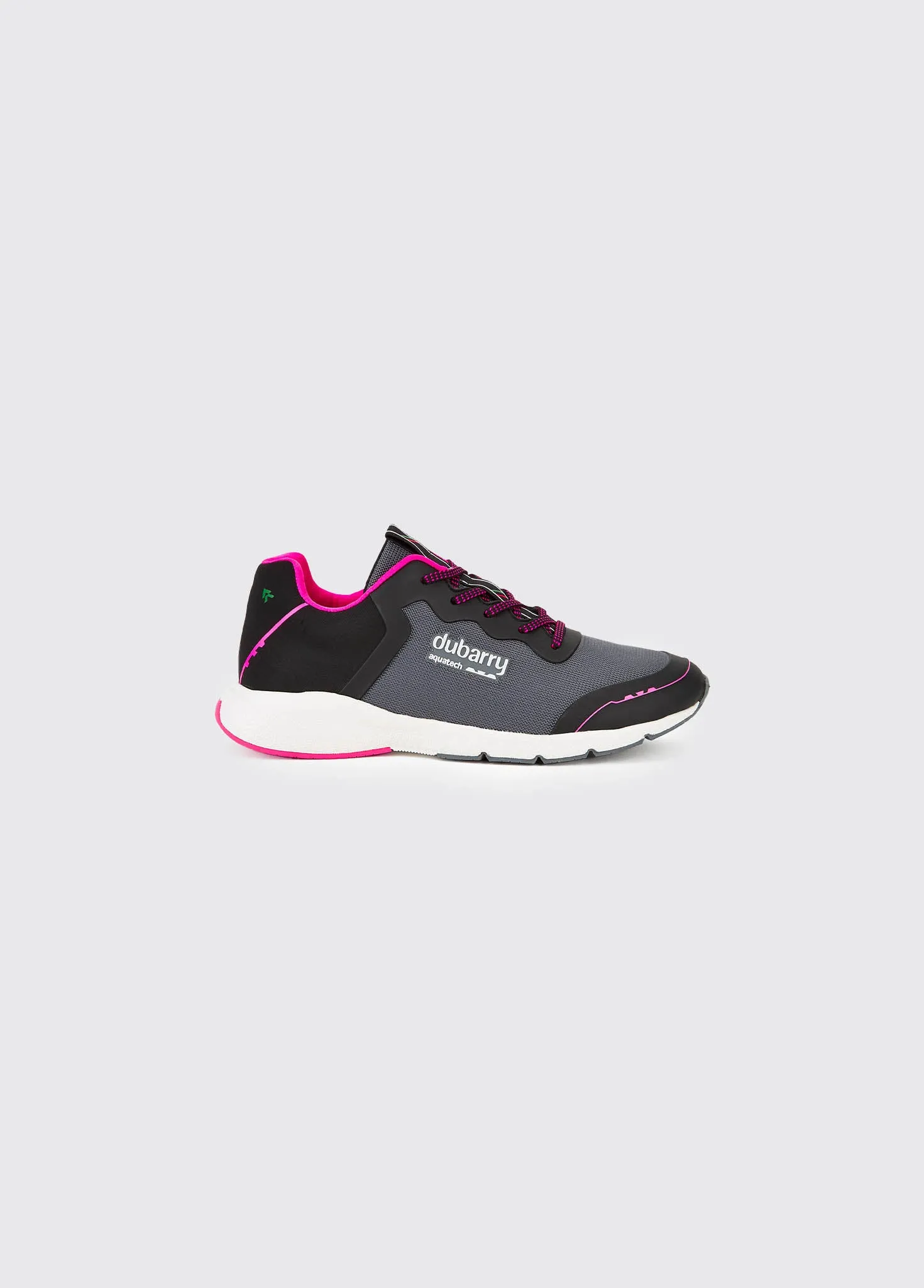 Palermo Ladies Lightweight Sporty Trainer - Steel/Cerise