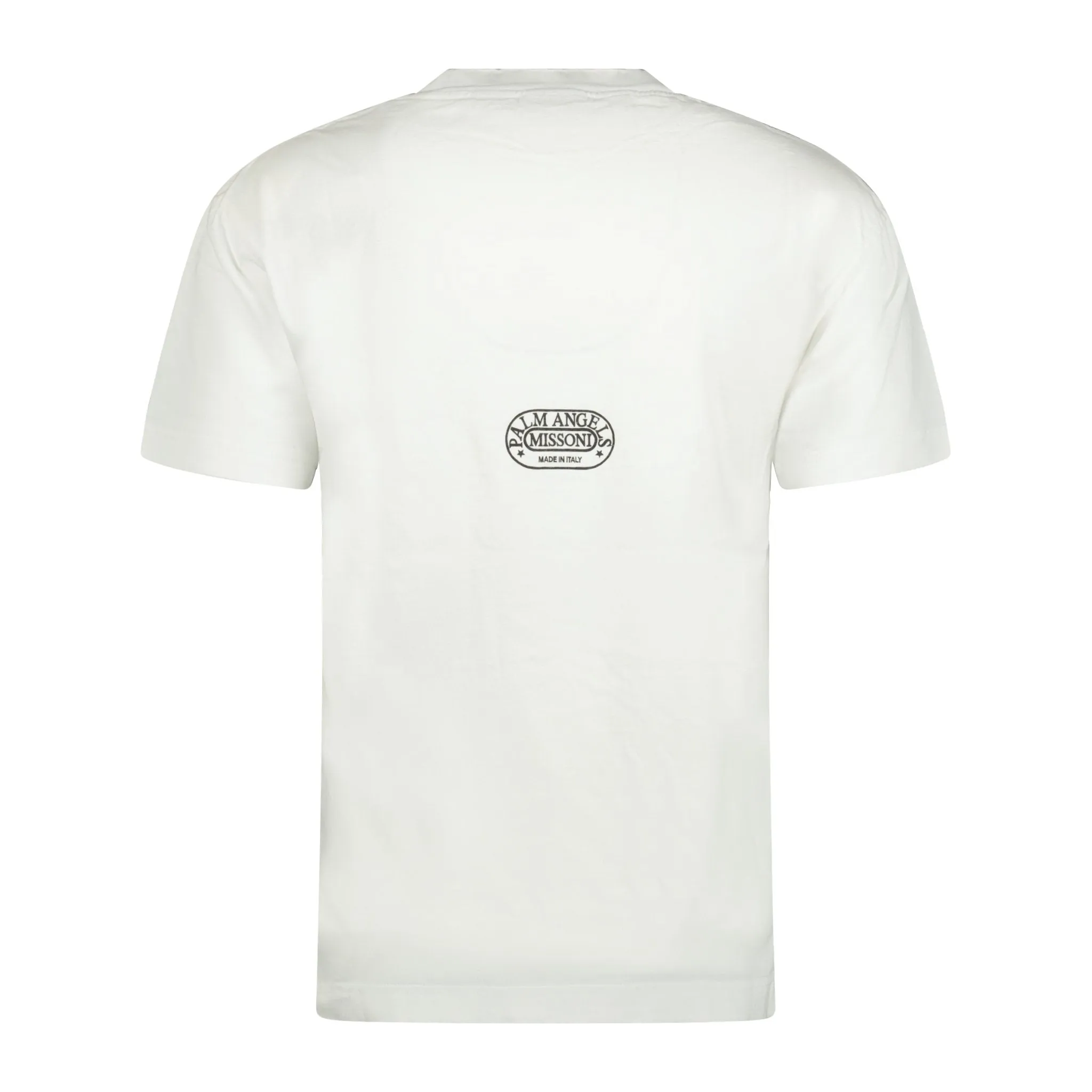 Palm Angels Melting Logo Print Tee White