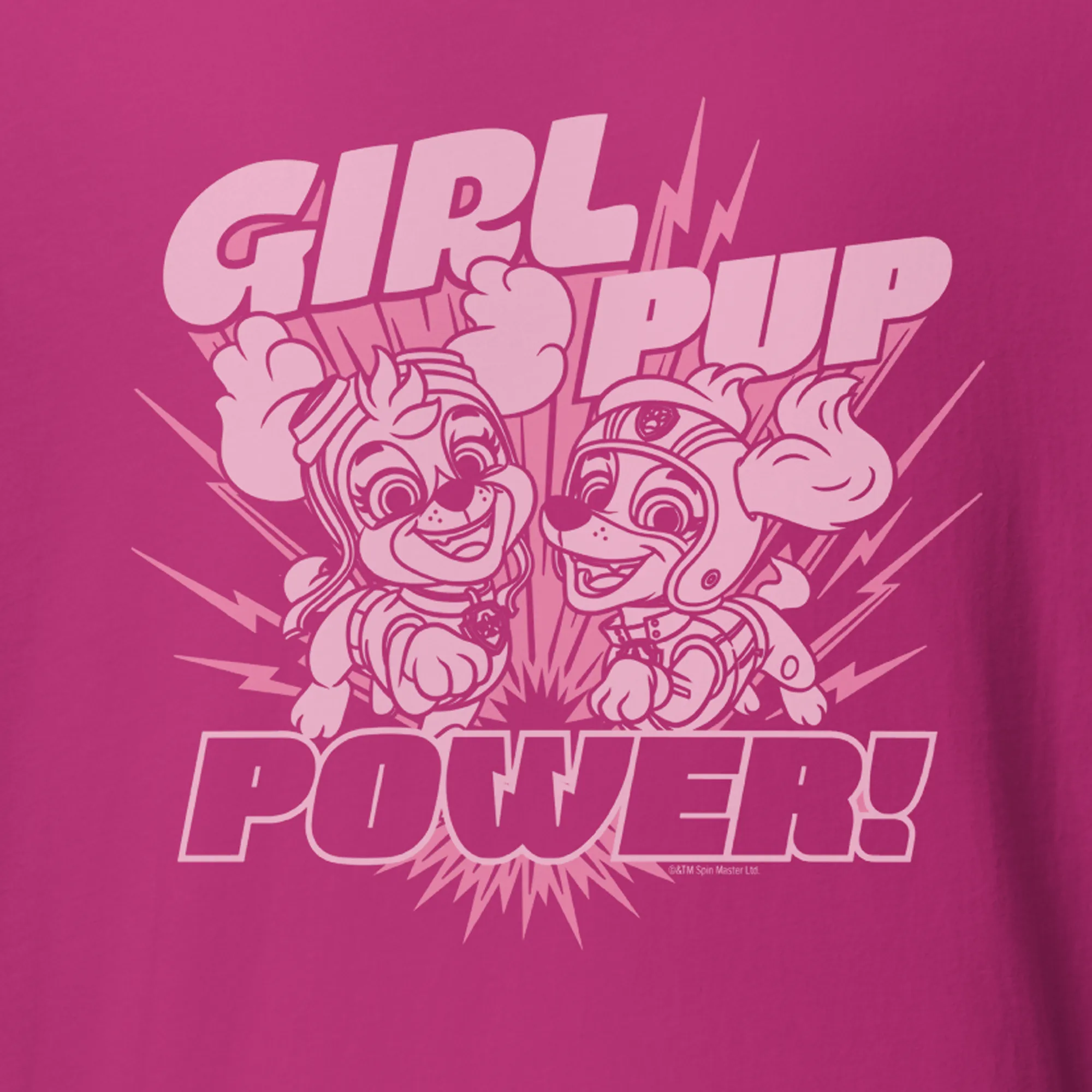 PAW Patrol Girl Pup Power Adult Short Sleeve T-Shirt