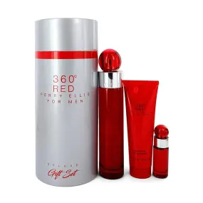 Perry Ellis 360 Red Men's Cologne Gift Set 3.4 oz 100 ml EDT