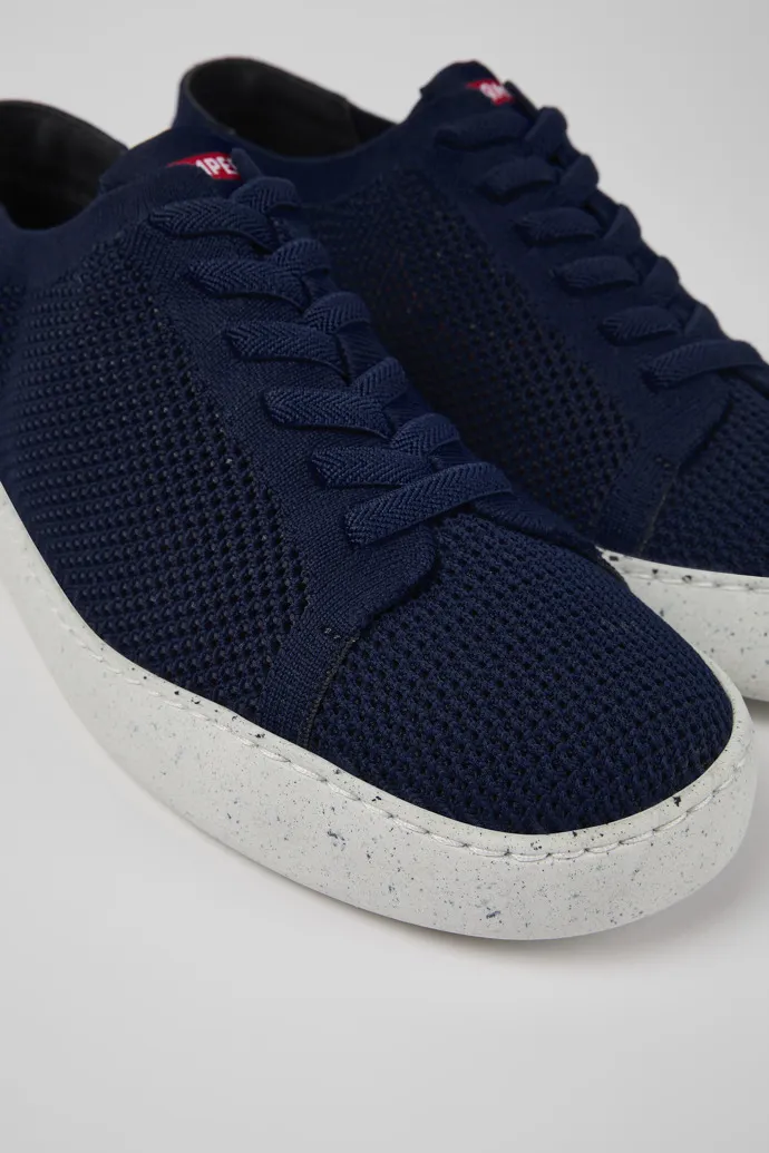 Blue Textile Men's Sneaker