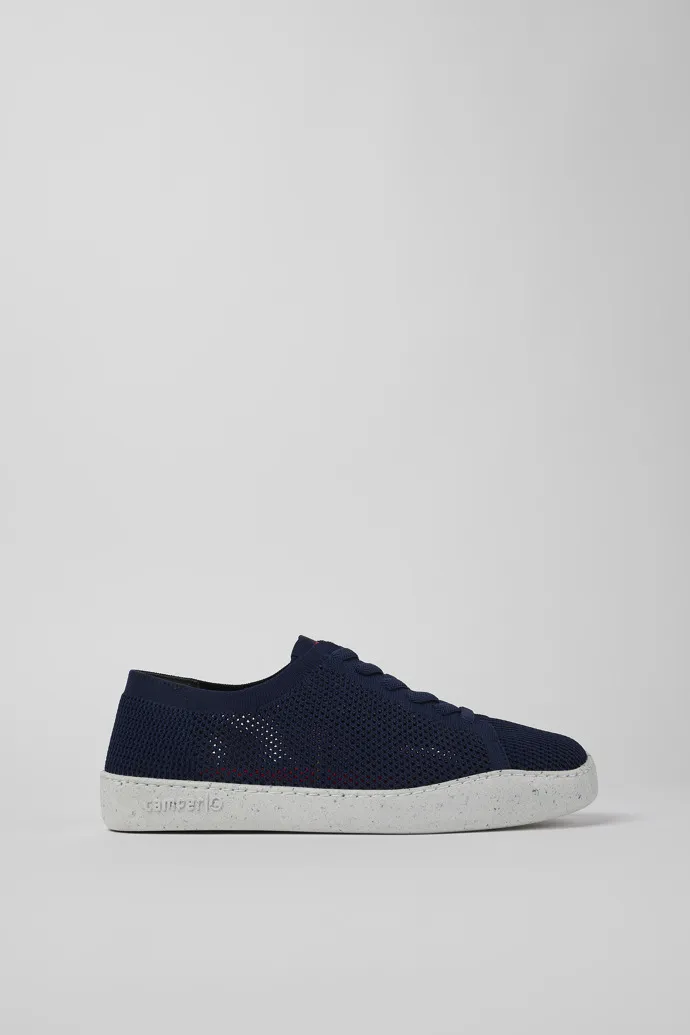 Blue Textile Men's Sneaker