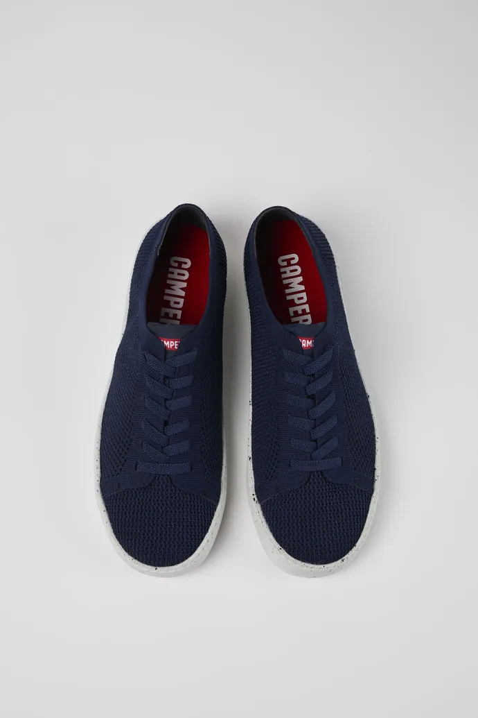 Blue Textile Men's Sneaker