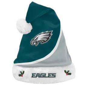 Philadelphia Eagles Colorblock Santa Hat