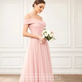 Pink Off Shoulder Dress - Carnation Color