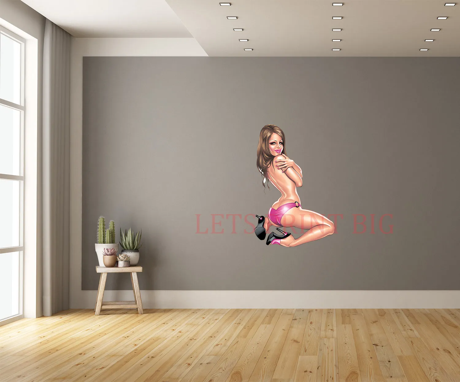 Pinup Girl Wall Art Decal