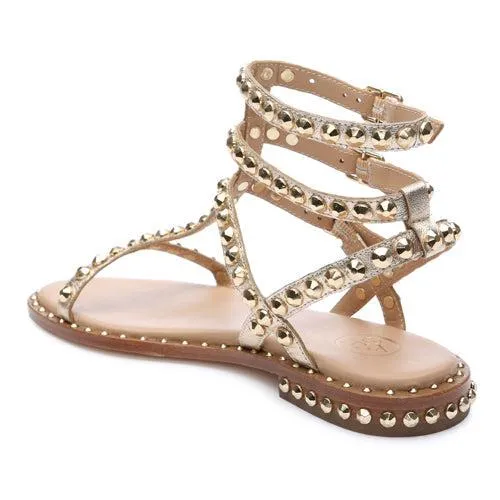 Play Metallic Studded Flat Sandal