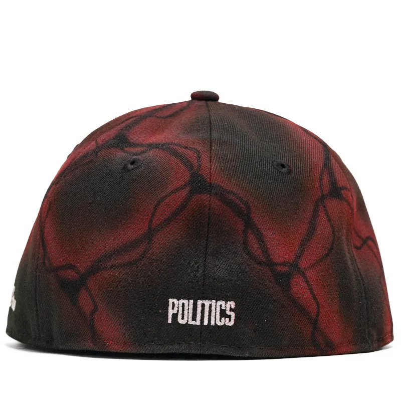 Politics x New Era Travis Spinks 59FIFTY Fitted Hat - Red