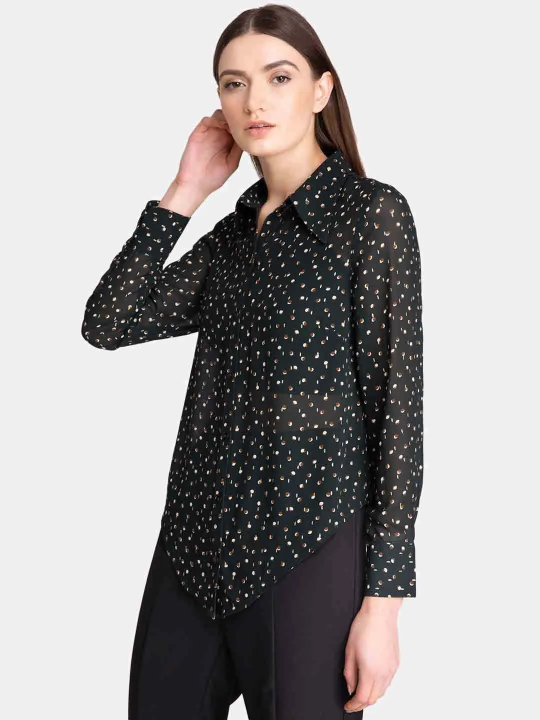 Shimmery Polka Dot Shirt