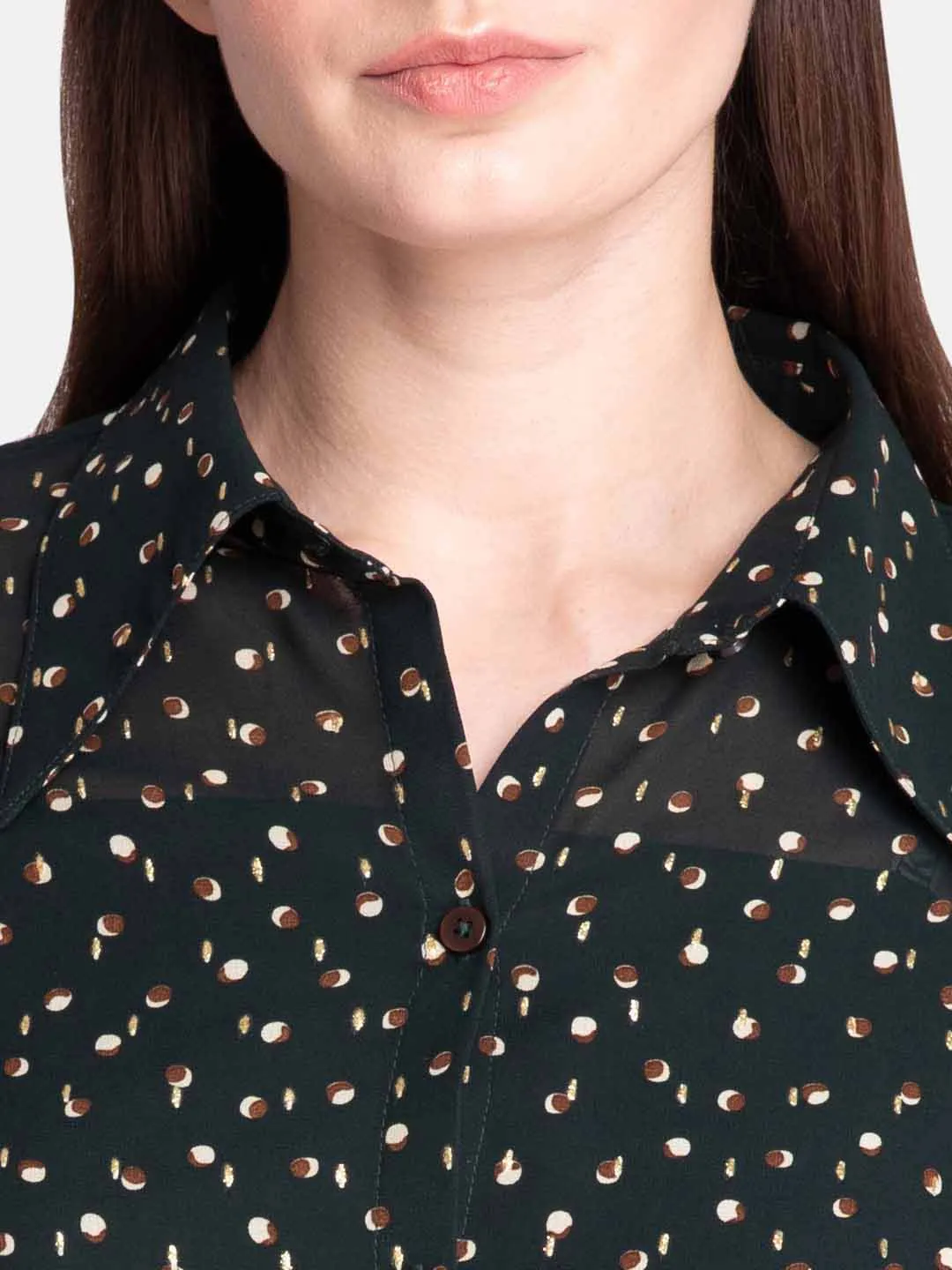 Shimmery Polka Dot Shirt