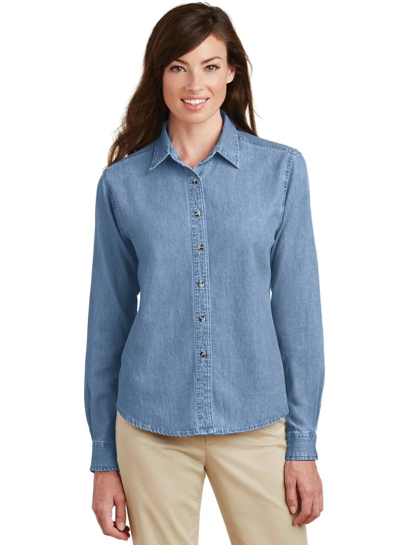 Port & Company Ladies Denim Shirt