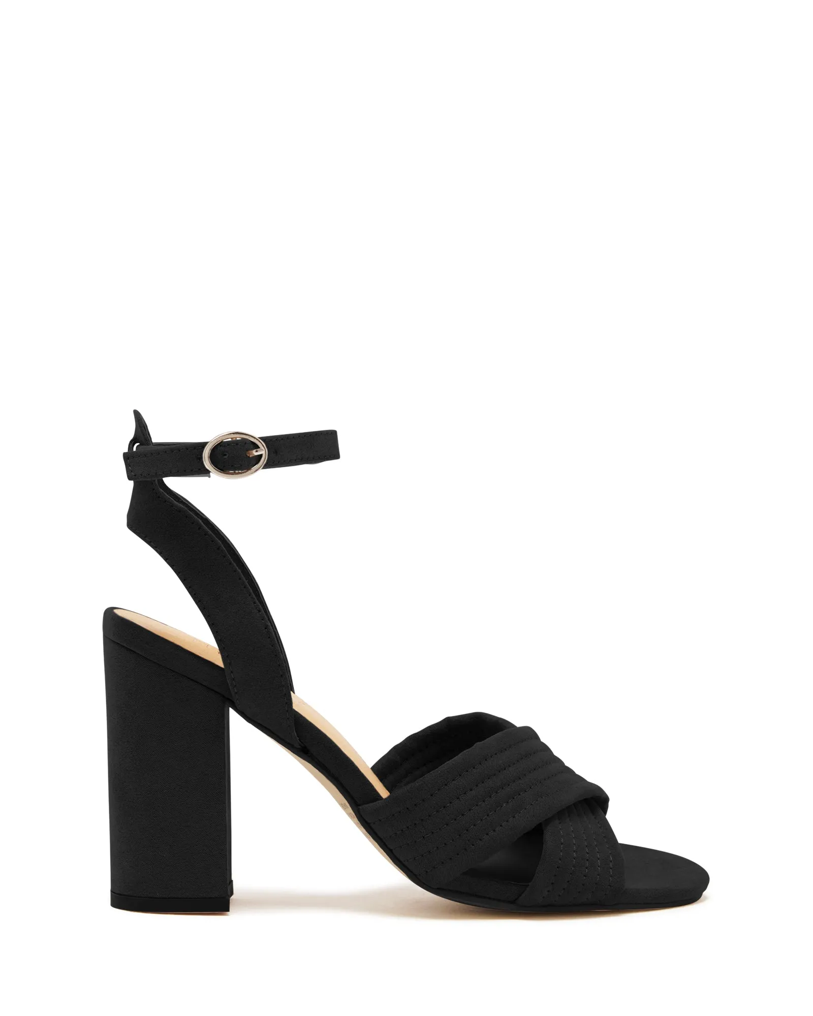 Pratt Heel Black Imit Kid Suede