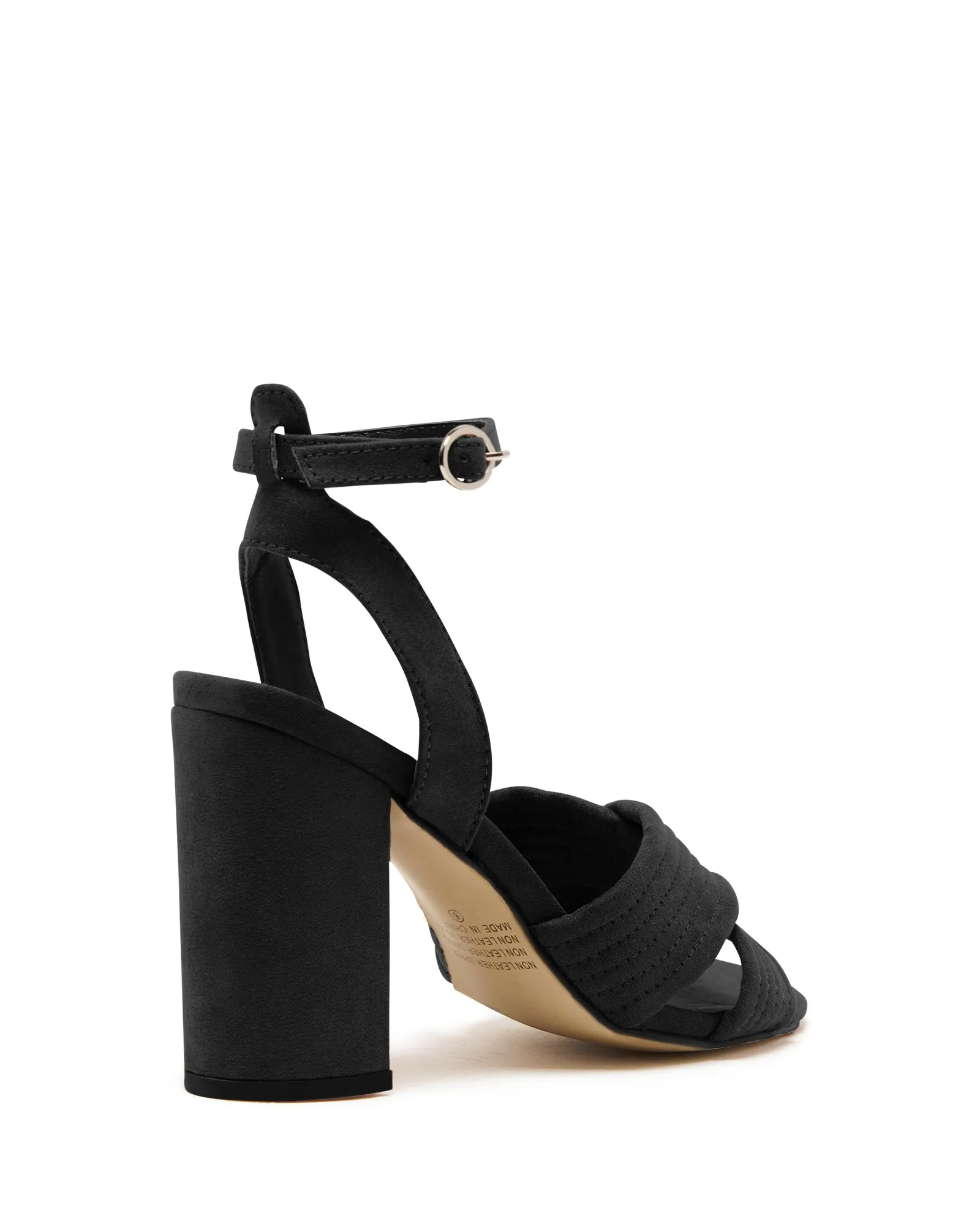 Pratt Heel Black Imit Kid Suede