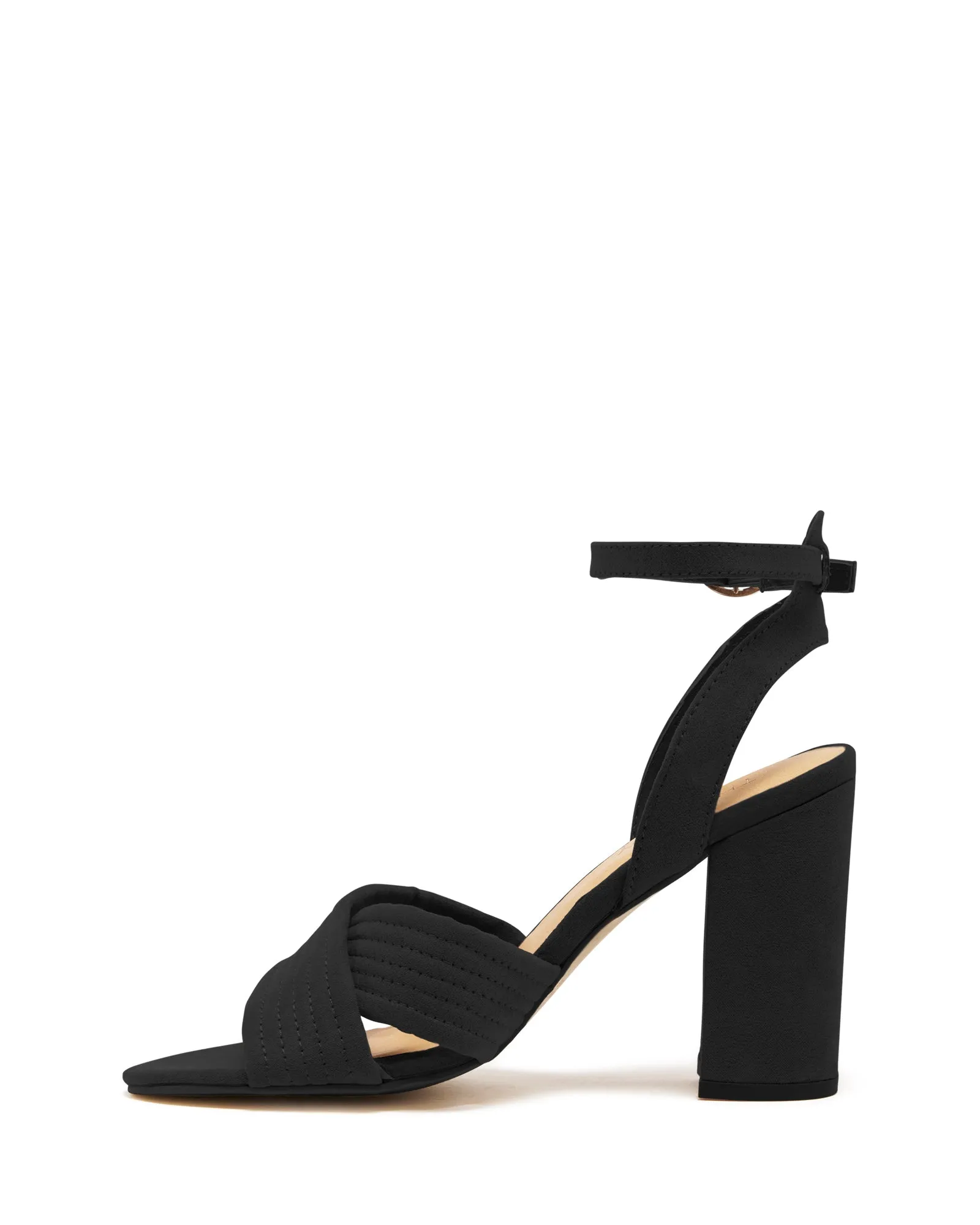 Pratt Heel Black Imit Kid Suede