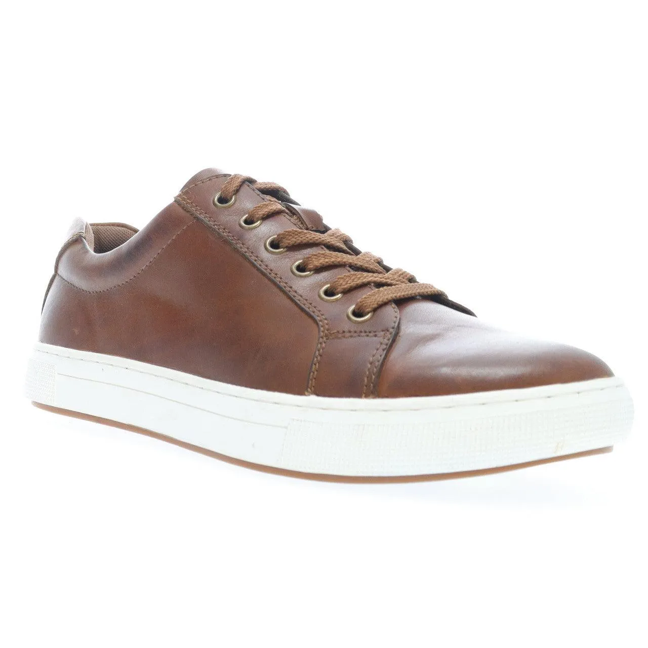 Propet Koda Leather Sneaker Tan: Men's Casual Shoes