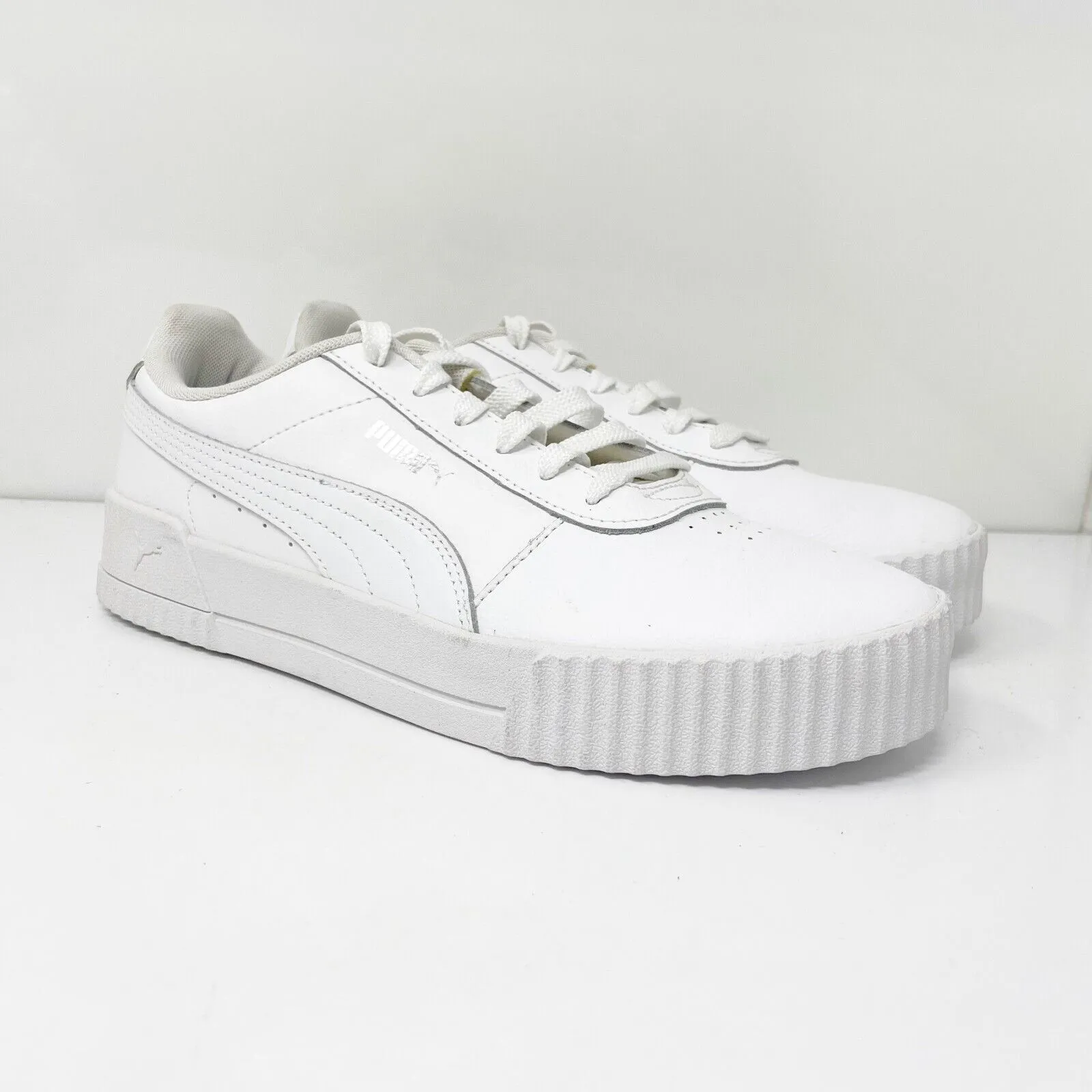 Puma Womens Carina 370325-02 White Casual Shoes Sneakers Size 10