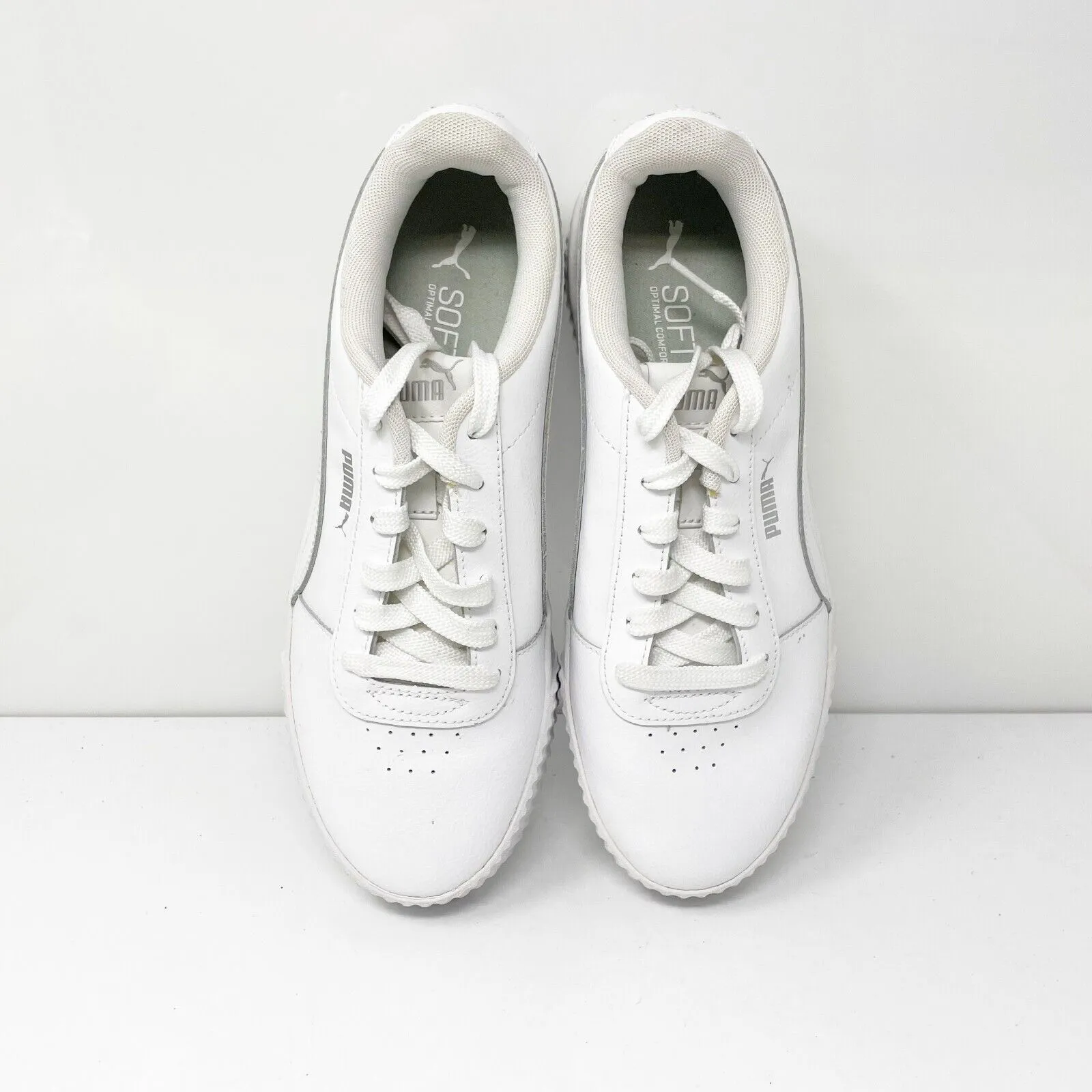 Puma Womens Carina 370325-02 White Casual Shoes Sneakers Size 10