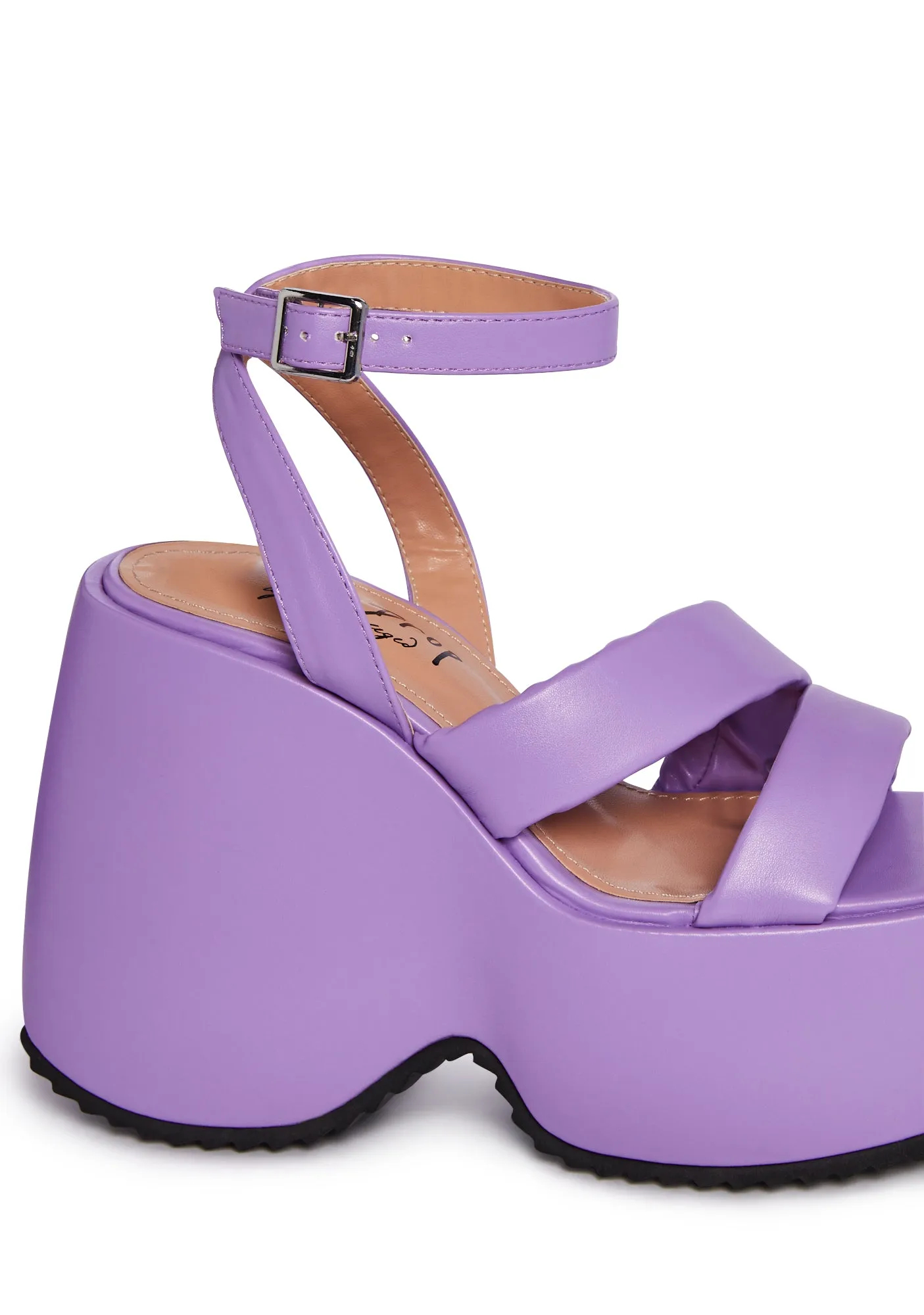 Purple Valentin Wedge Footwear