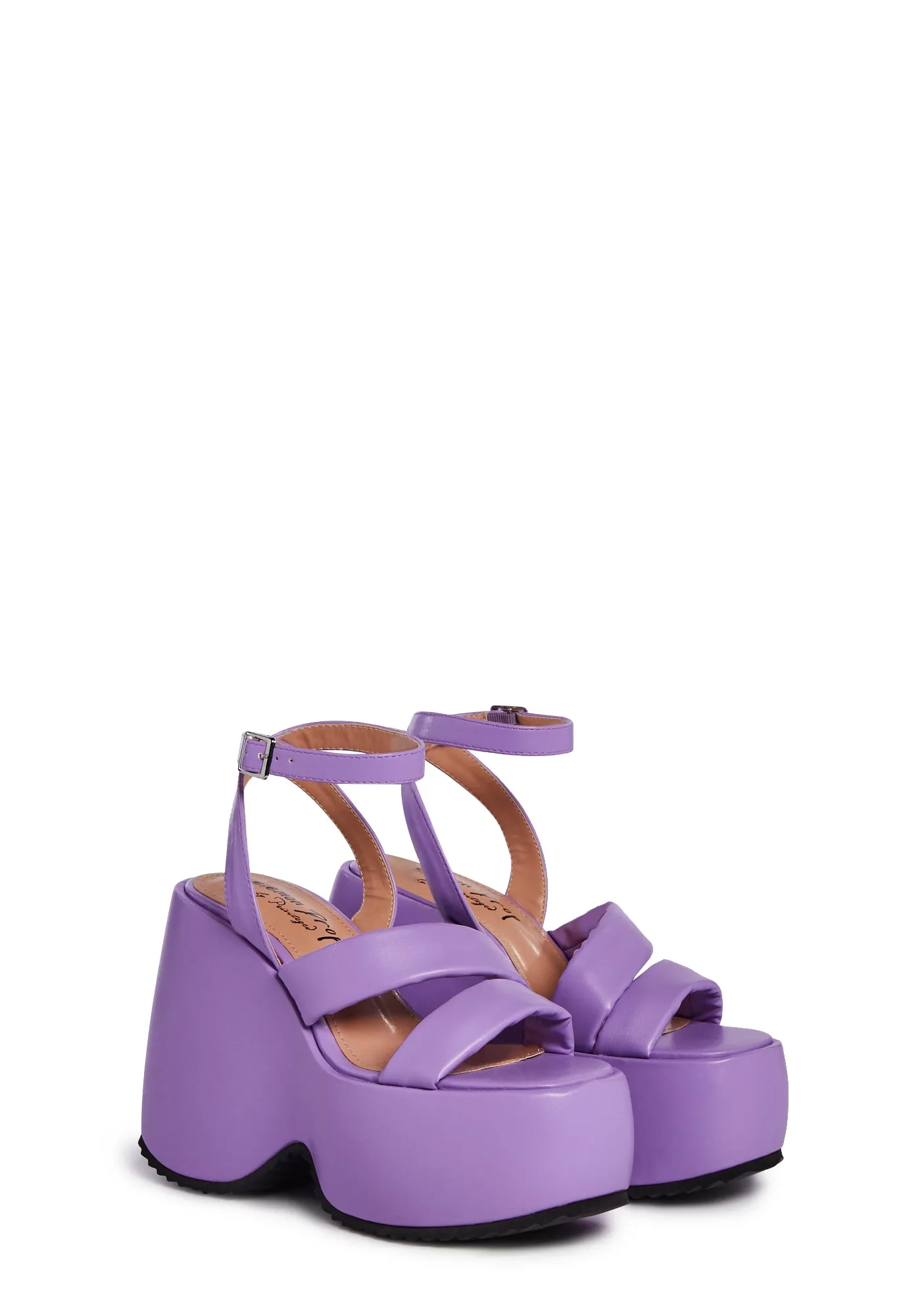 Purple Valentin Wedge Footwear