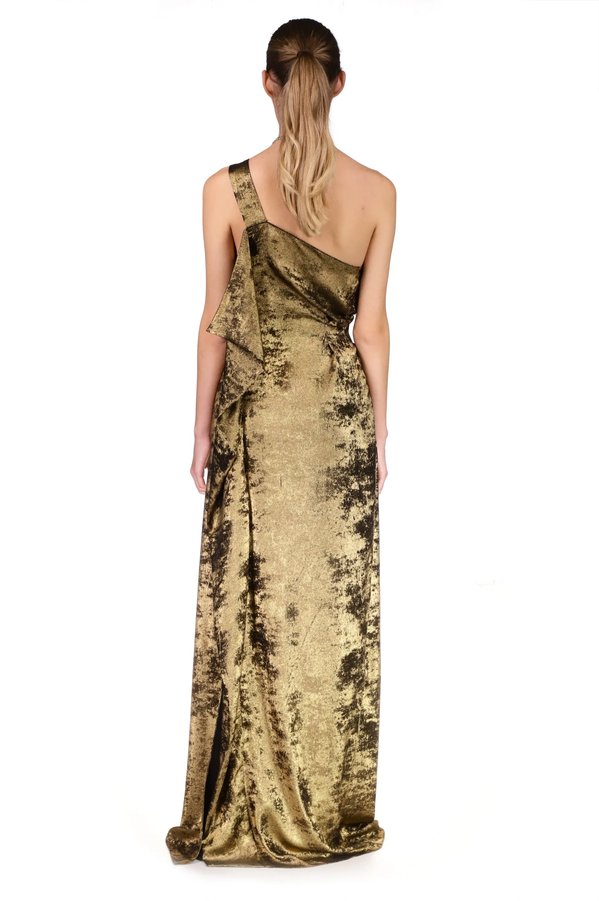 'PYRITE' ONE SHOULDER GOWN