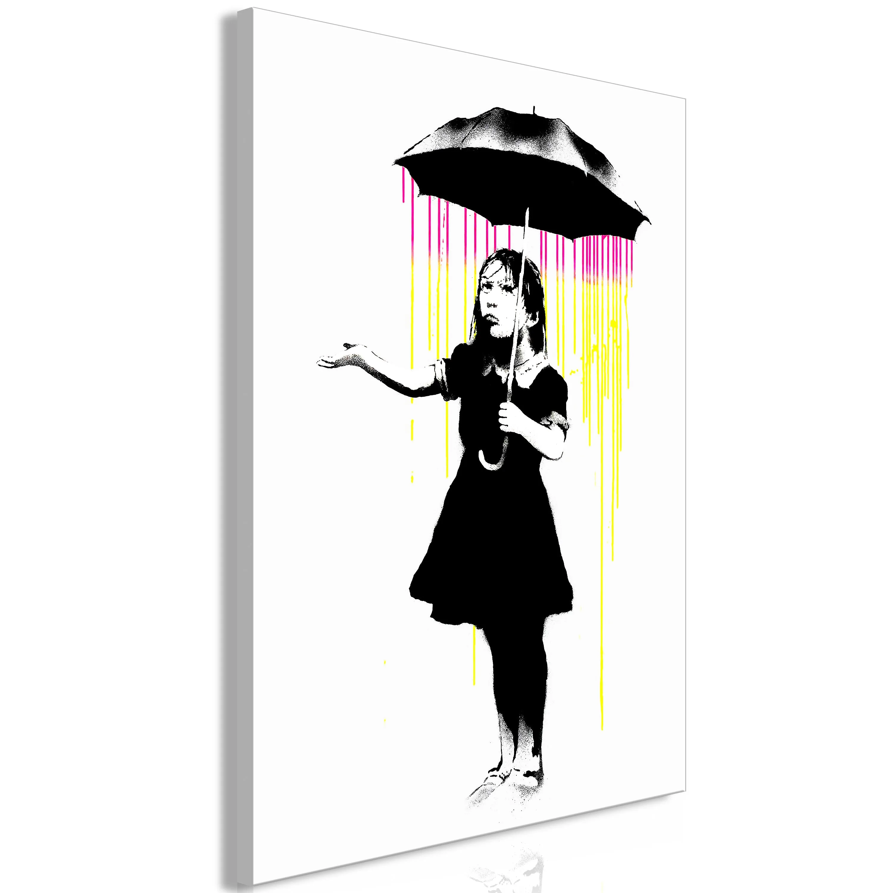 Quadro Girl with Umbrella Vertical