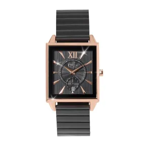 Men's Black Quadro Watch