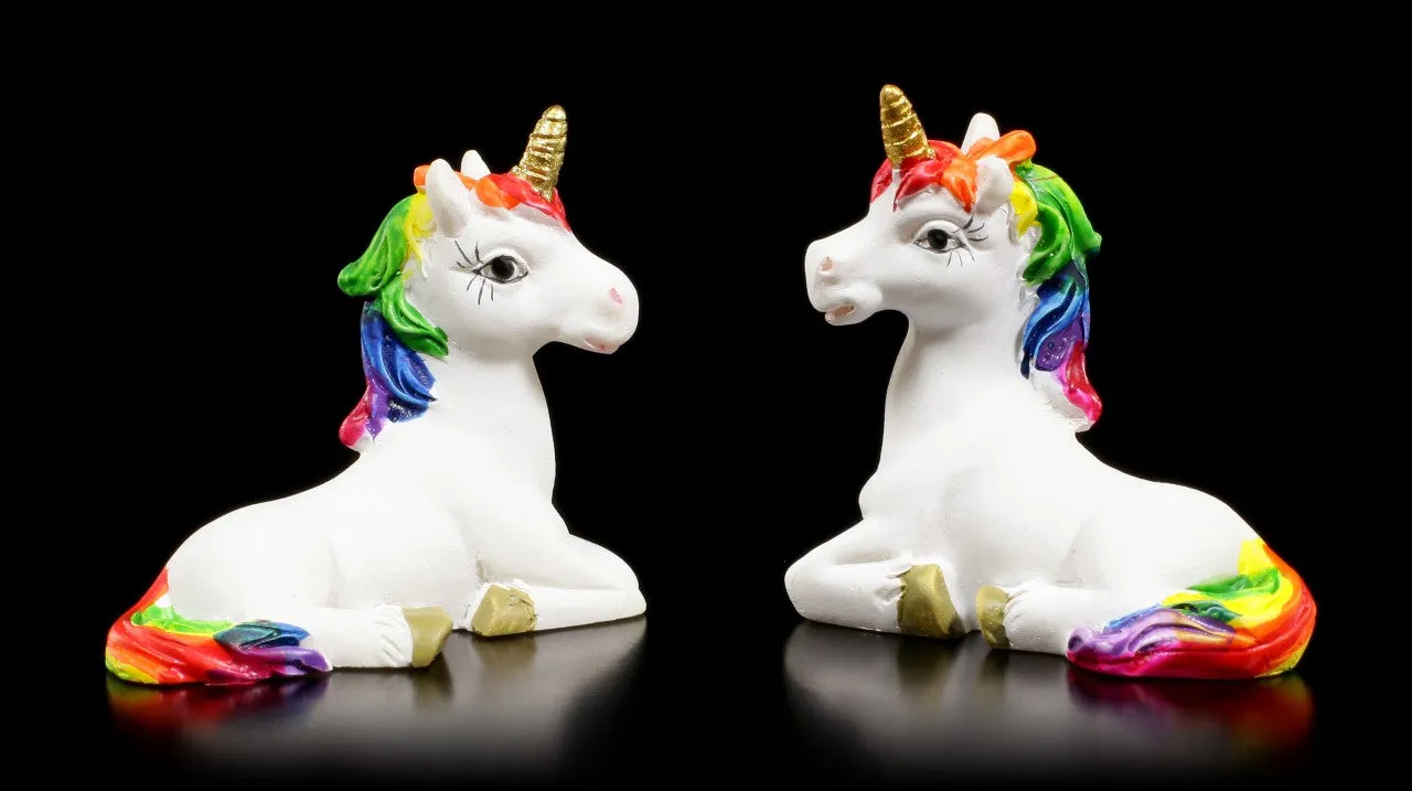 Rainbow Mini Unicorns in Bag Set of 2