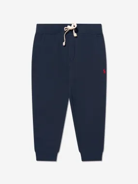 Ralph Lauren Boys Logo Joggers in Navy