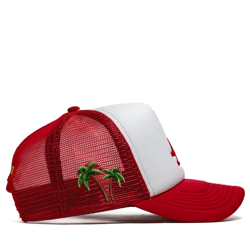 Reference Paradise LA Trucker Hat - Red/White