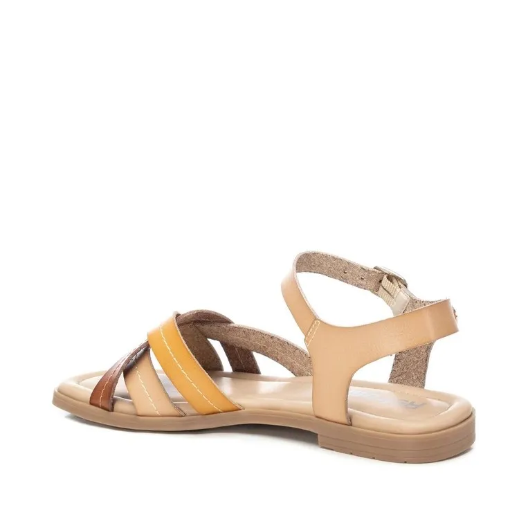 Beige Flat Sandali Donna Refresh 171936