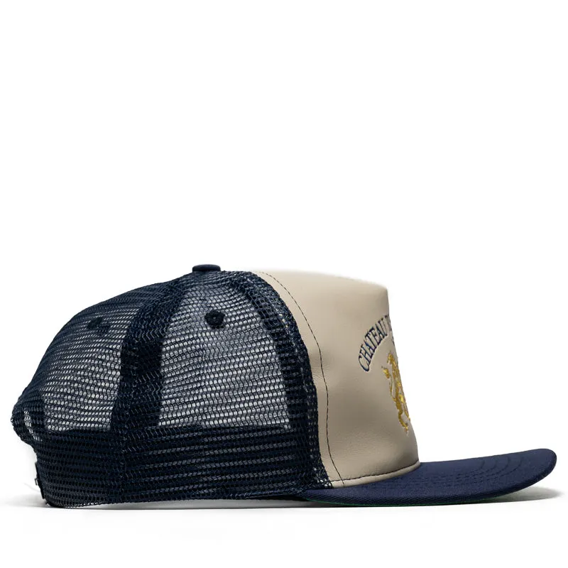 Rhude Cellier Trucker Hat - Navy/Cream