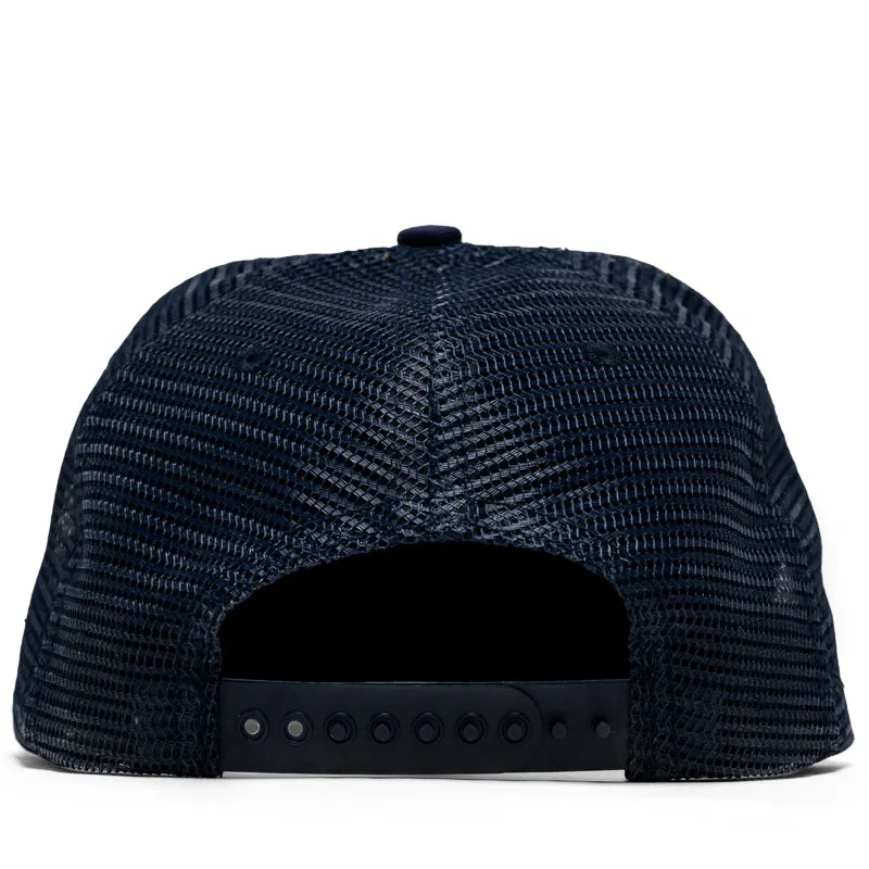 Rhude Cellier Trucker Hat - Navy/Cream