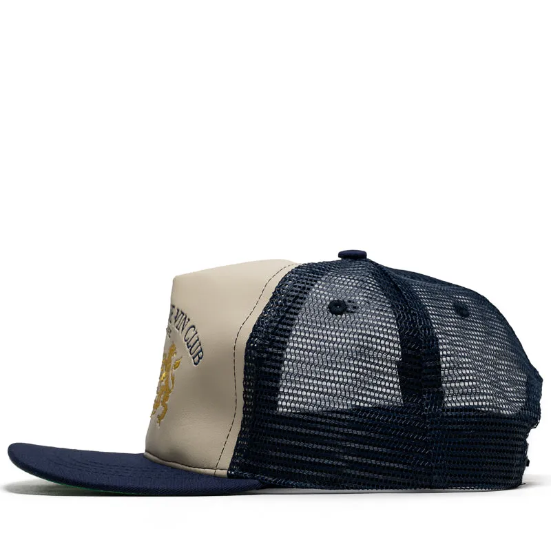 Rhude Cellier Trucker Hat - Navy/Cream